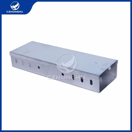 Bandeja de cable de fibra óptica perforada de tipo ventilado de aleación de aluminio para exteriores de servicio pesado Canal de escalera Tipo T Bandeja de cable galvanizada por inmersión en caliente Lista de tamaños de canalización