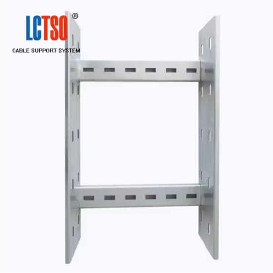 Tipo de escalera perforada Malla de alambre de acero Inmersión en caliente / Bandeja de cable de canalización pregalvanizada