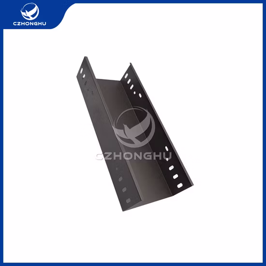Bandeja de cable de fibra óptica perforada de tipo ventilado de aleación de aluminio para exteriores de servicio pesado Canal de escalera Tipo T Bandeja de cable galvanizada por inmersión en caliente Lista de tamaños de canalización