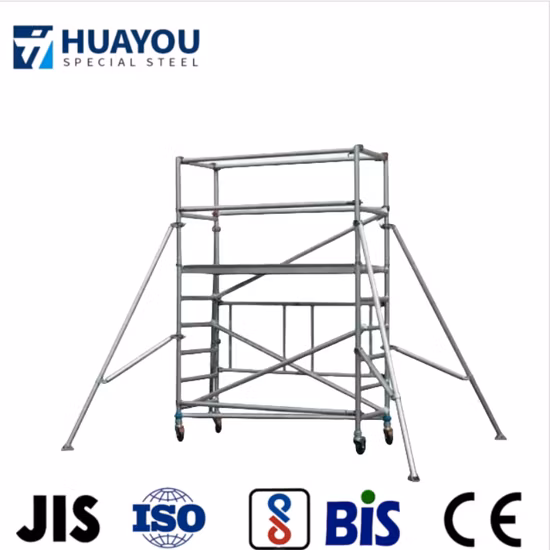 Escalera de cable de gran envergadura de servicio pesado de aluminio galvanizado y magnesio